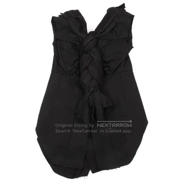 Comme des Garcons Comme des Garcons Black vintage braid design waistcoat top Size M / US 6-8 / IT 42-44 - 2 Thumbnail