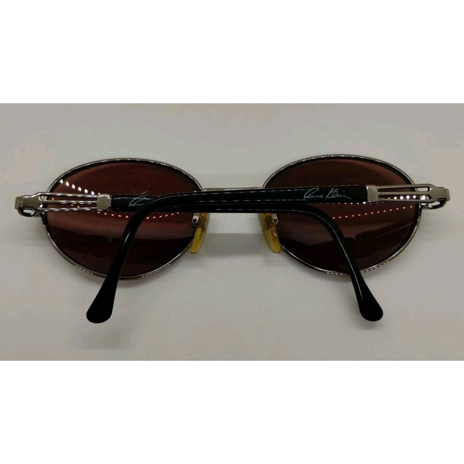 Anne Klein Anne Klein Eyeglass Frames 2002 Gunmetal Gray Frame Size ONE SIZE - 2 Thumbnail