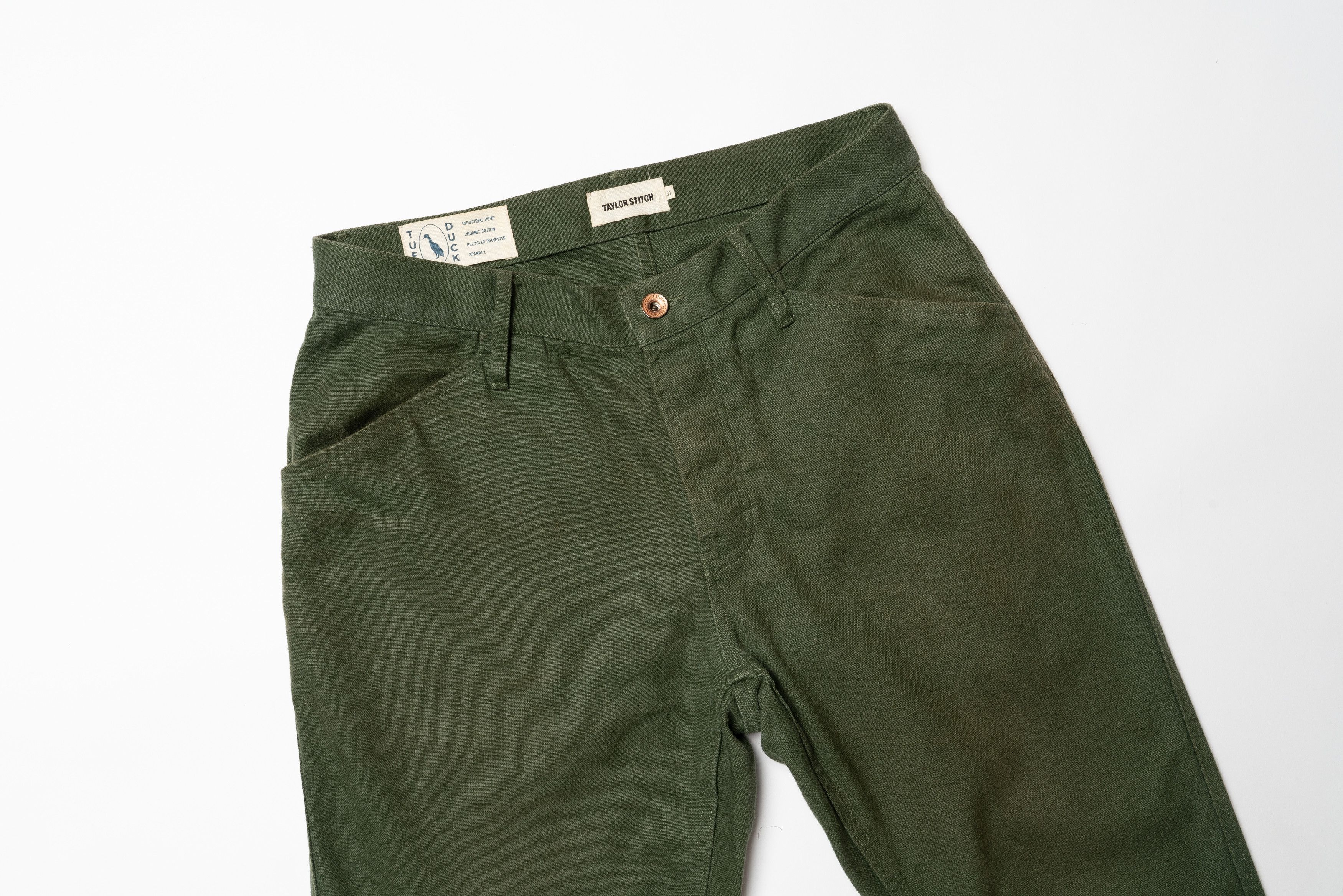 Taylor Stitch 🔵TAYLOR STITCH The Camp Pant Heather Olive Twill Size US 31 - 4 Thumbnail