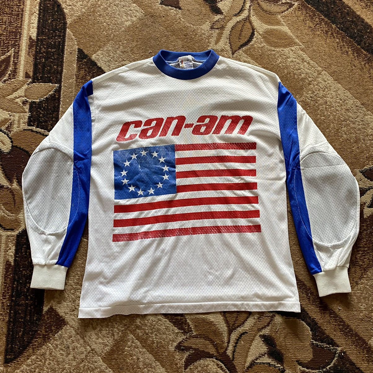 Vintage × Yamaha 80s Vintage Can-am Malcolm Smith MSR Motocross Racing Jersey Size US M / EU 48-50 / 2 - 1 Thumbnail