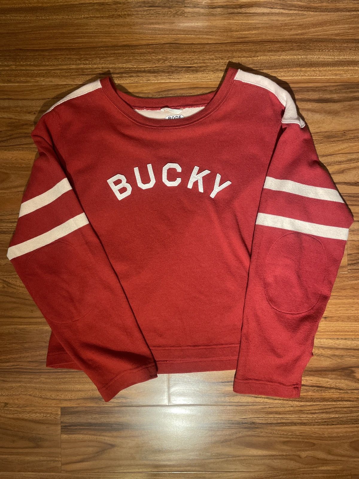 Bode Bode Bucky Two-Tone Cotton Sweater | Grailed