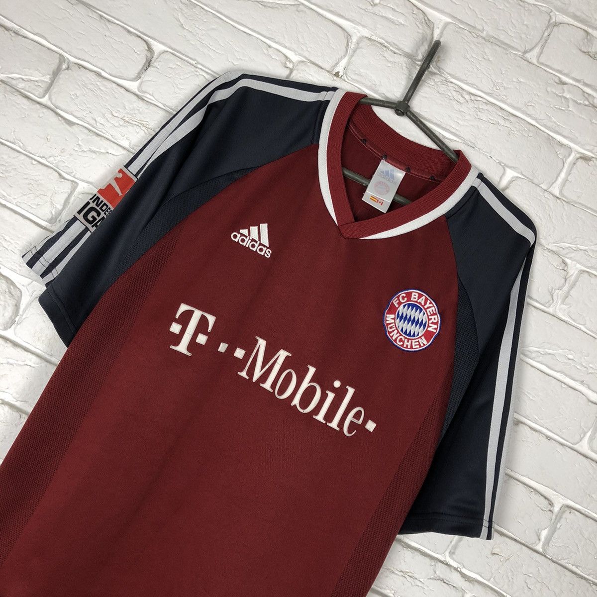 Adidas Ballack Bayern Munich Munchen 2001 2002 home soccer jersey Size US XXL / EU 58 / 5 - 3 Thumbnail