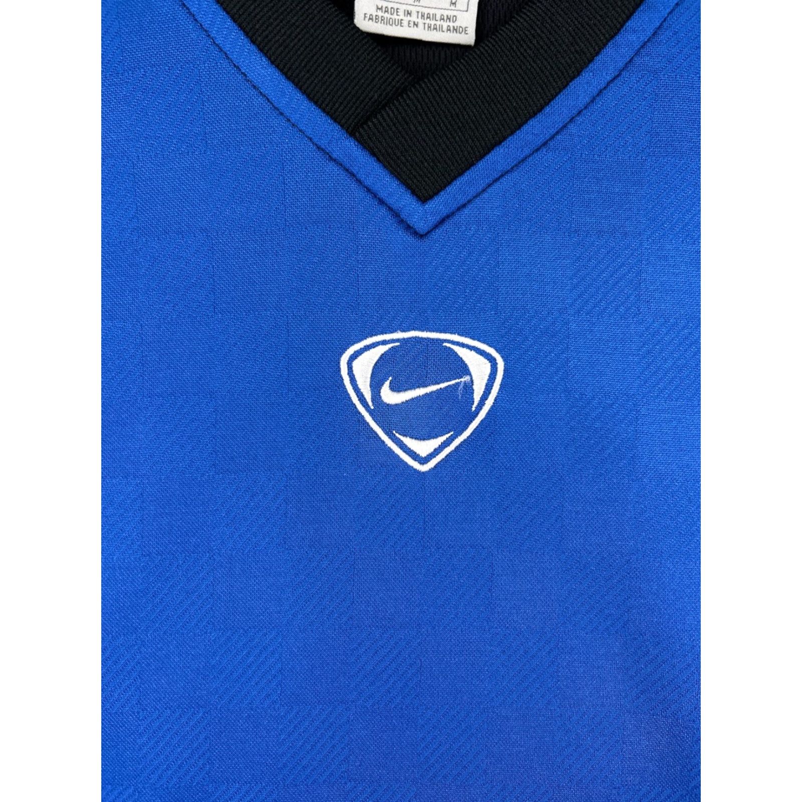 Nike Nike Dri-Fit Shirt Mens Medium Blue Short Sleeve V-Neck Soccer Activewear Poly Polyester Brand Nike Regular Fit 90s? Size US M / EU 48-50 / 2 - 3 Thumbnail