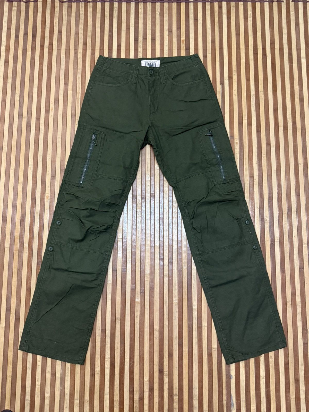 Japanese Brand Vintage FAMOUS FUNCTION GARMET Carpenter Cargo Pants W30X32. Size US 30 / EU 46 - 2 Thumbnail