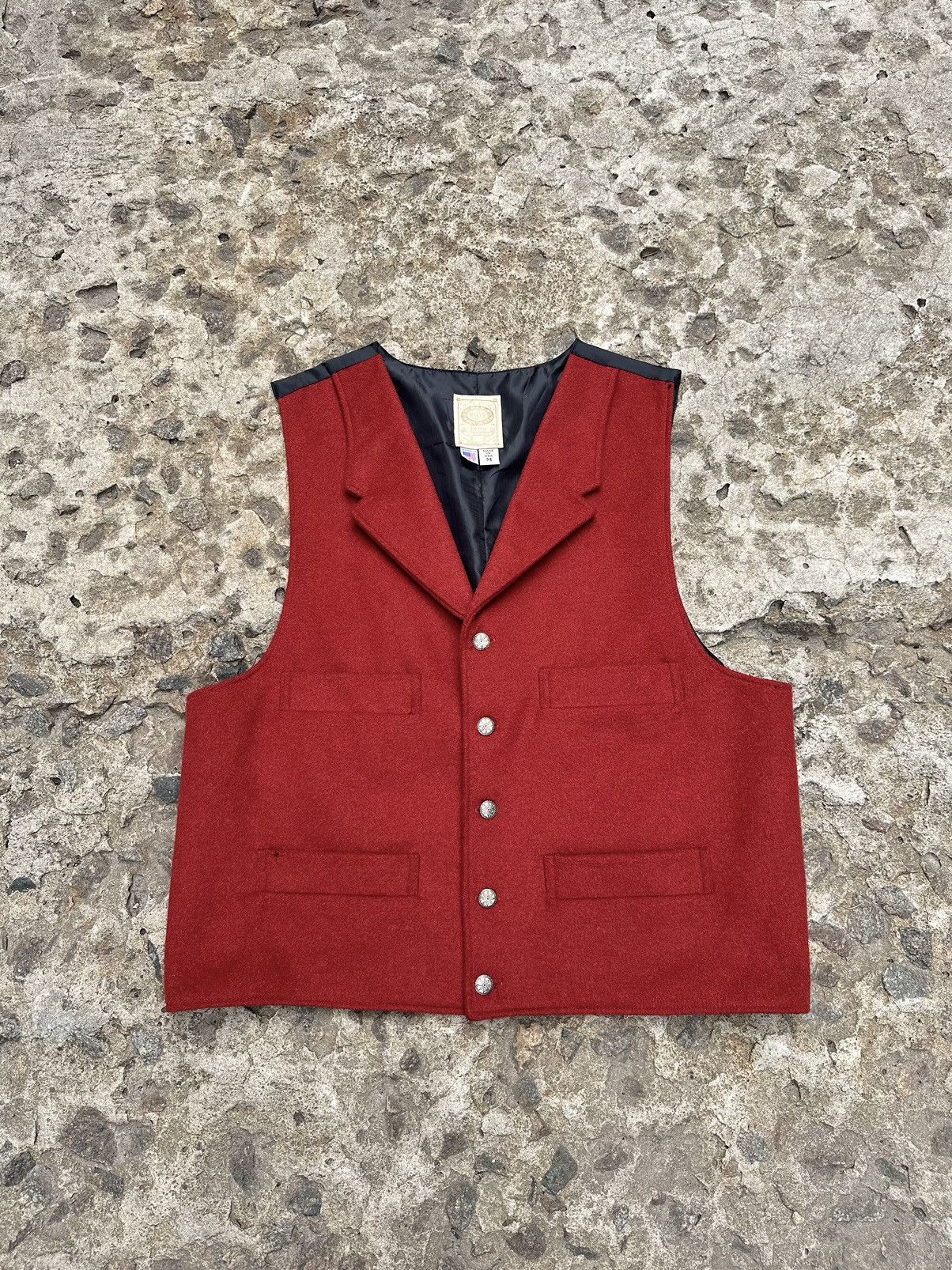 Vintage Vintage 90s Wahmaker Western Wool/Silk Vest Size US M / EU 48-50 / 2 - 4 Thumbnail