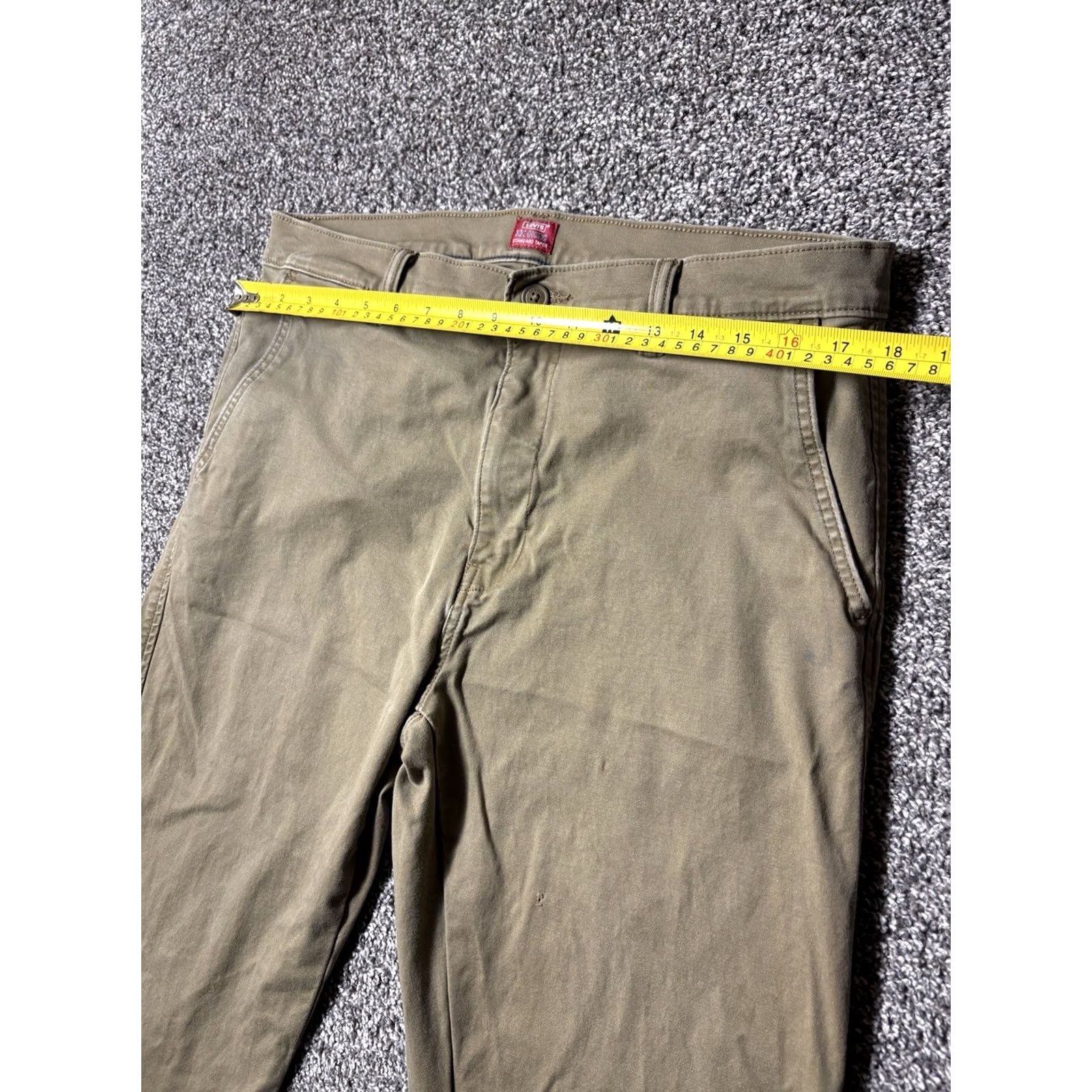 Levi's Levi's XX Chino Pants Mens 36x32 Brown Regular Taper Fit Stretch Red Tab Chino Jeans Casual Men 36 Brown 32in Inseam Vintage: No Size US 36 / EU 52 - 4 Thumbnail