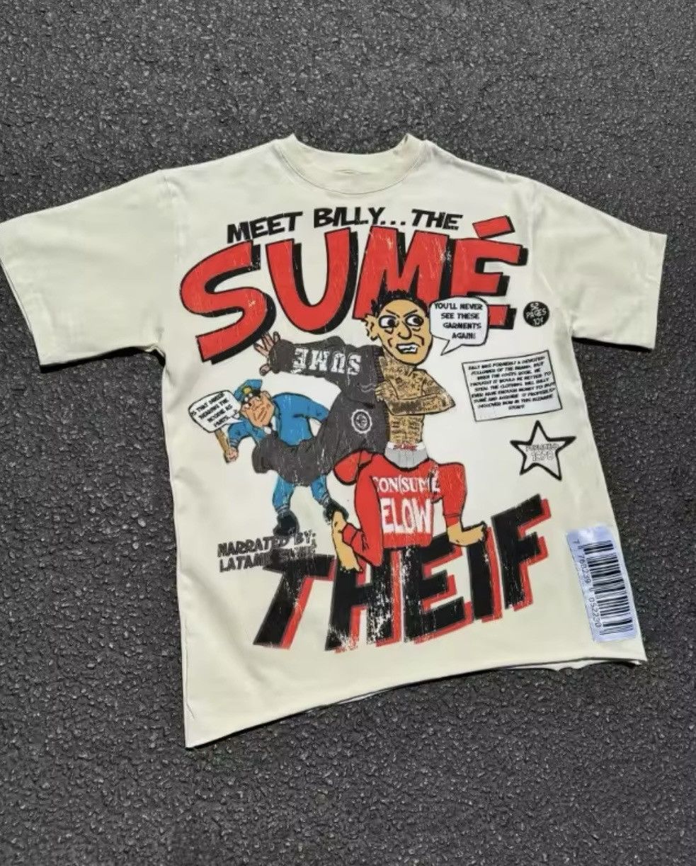 Designer American Streetwear Retro Cartoon T-Shirt Graphic Tees Size US XL / EU 56 / 4 - 1 Thumbnail