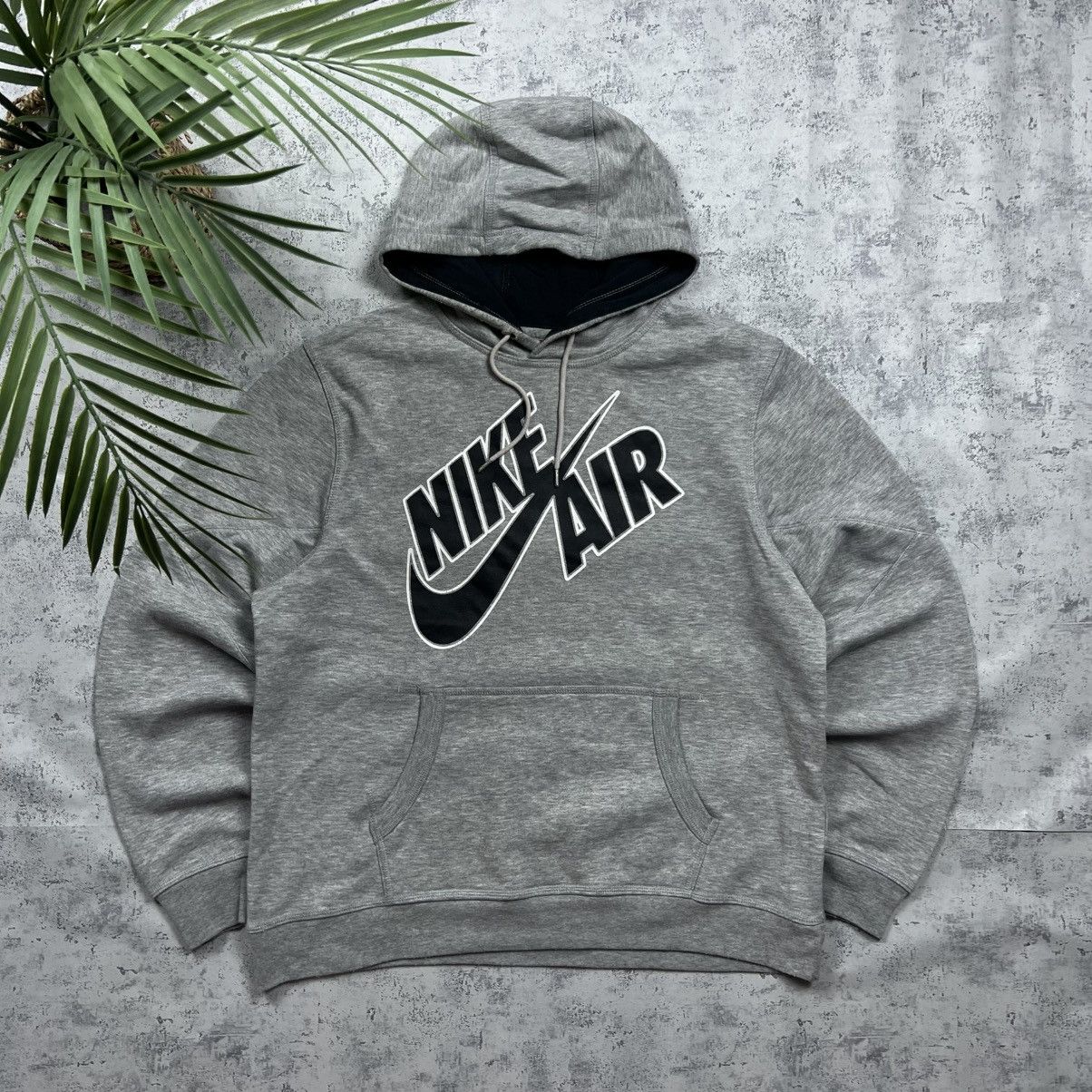 Nike 00s NIKE AIR BIG LOGO VINTAGE OVERSIZED PULLOVER HOODIE Size US L / EU 52-54 / 3 - 1 Thumbnail