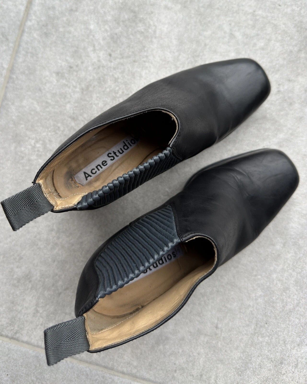 Acne Studios Acne Studios Leather Pump Heel Shoes Platform Boots Womens Size US 7 / IT 37 - 11 Thumbnail