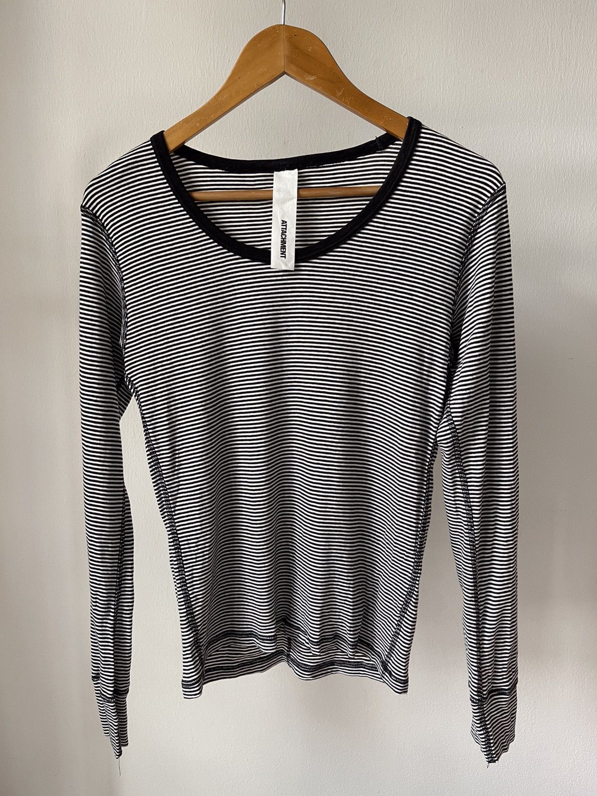Attachment × Kazuyuki Kumagai Attachment Attachment Kazuyuki kumagai Stripe Long sleeve Size US XS / EU 42 / 0 - 3 Thumbnail