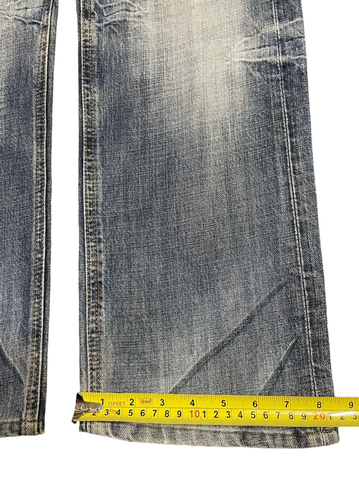 14th Addiction Vintage Japanese Brand Blue Faded Wash Distress Loose Jeans Size US 31 - 15 Thumbnail