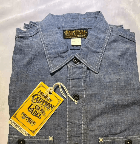 FREEWHEELERS HEAD MAN CUT-SLEEVE SHIRT