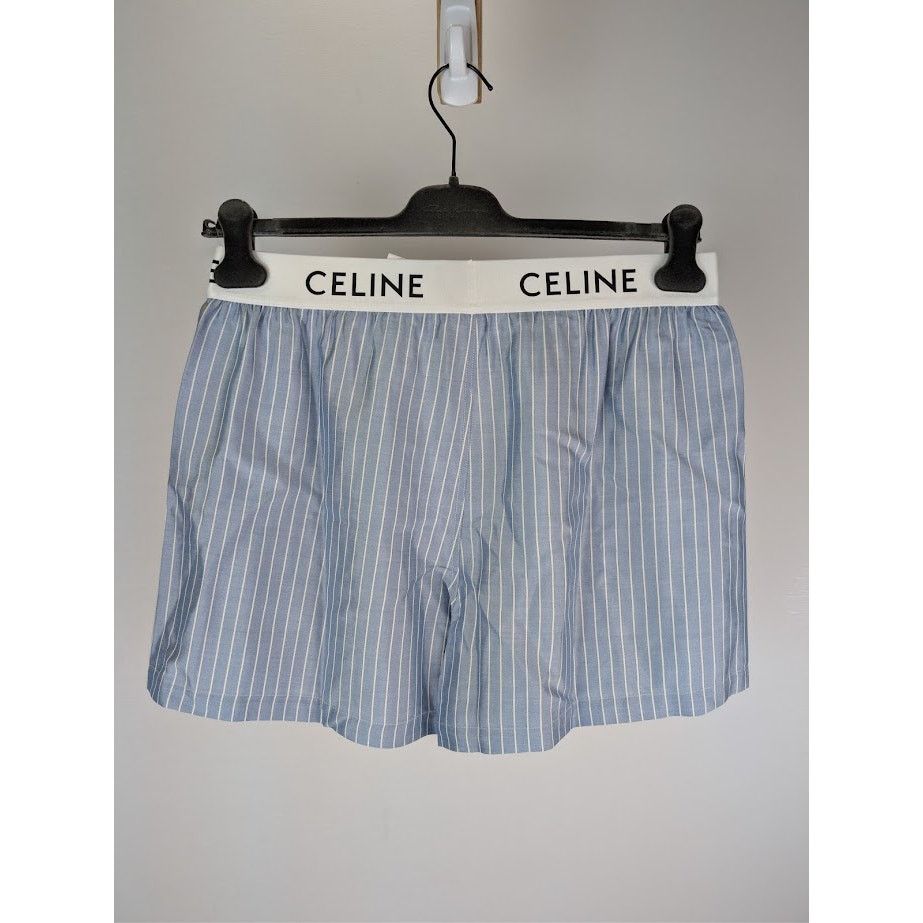 Celine o1rshd1 Size : XL / Stripe Boxer in Blue/White Size ONE SIZE - 8 Thumbnail