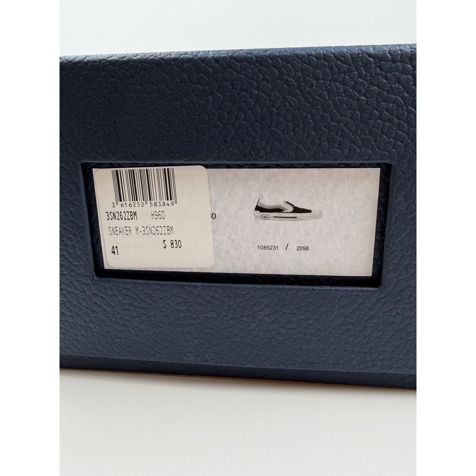 Dior Size 41EU/8US - Dior Slip On Black White Sneakers NEW! Size US 8 / EU 41 - 11 Thumbnail