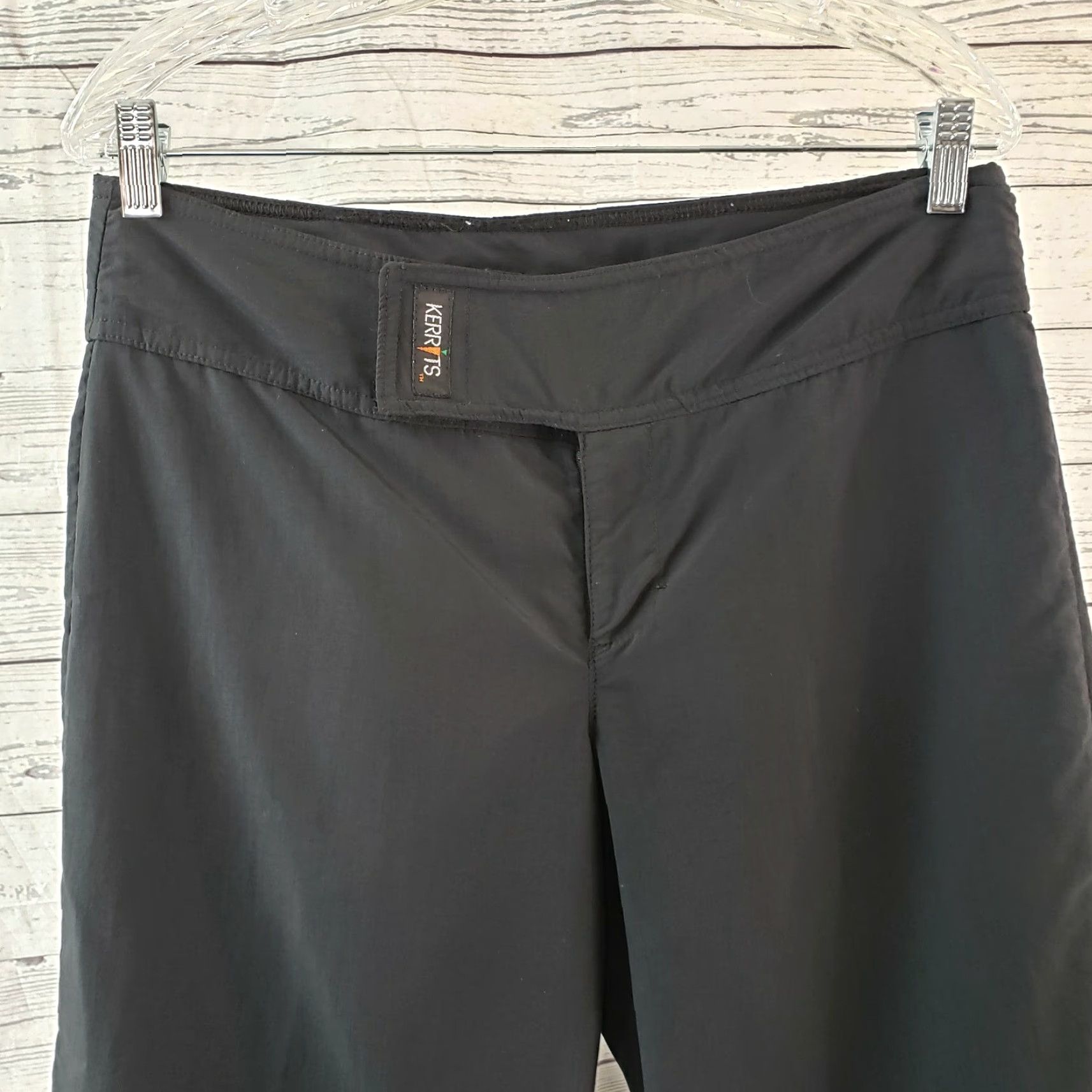 Vintage Kerrits Womens Capri pants Sz M Solid Black Mid Rise Capri Pants Women M Black Size 32" / US 10 / IT 46 - 2 Thumbnail