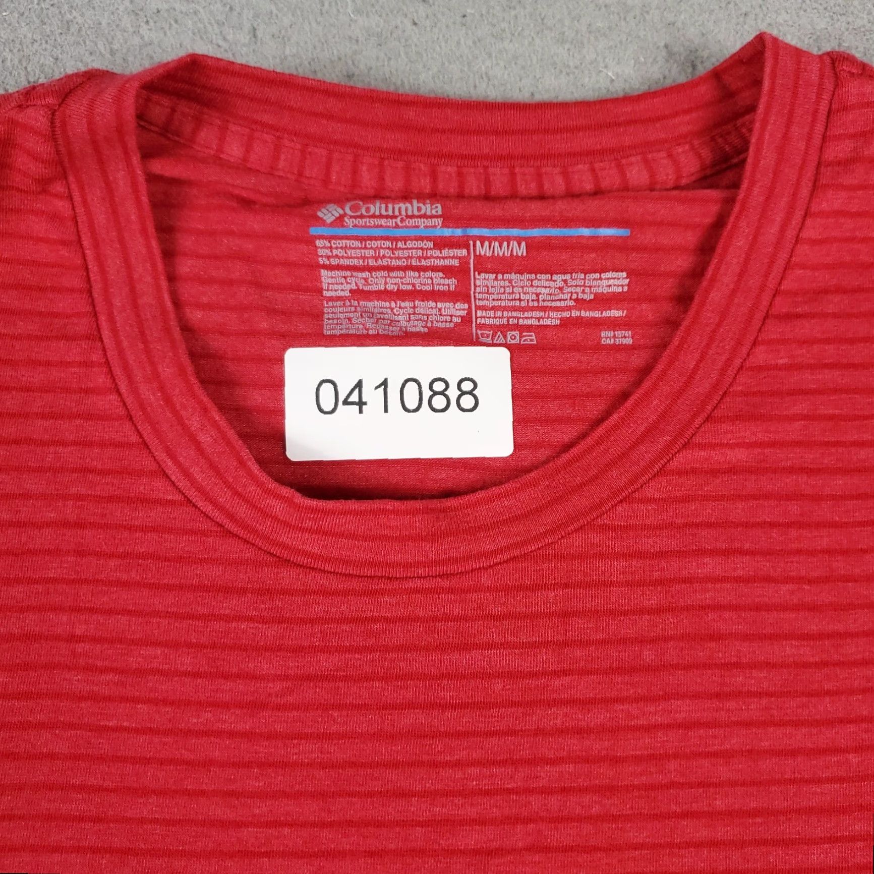 Vintage Columbia Casual T-Shirt Mens Medium Red Short Sleeve Crew Neck Sports Size US M / EU 48-50 / 2 - 2 Thumbnail