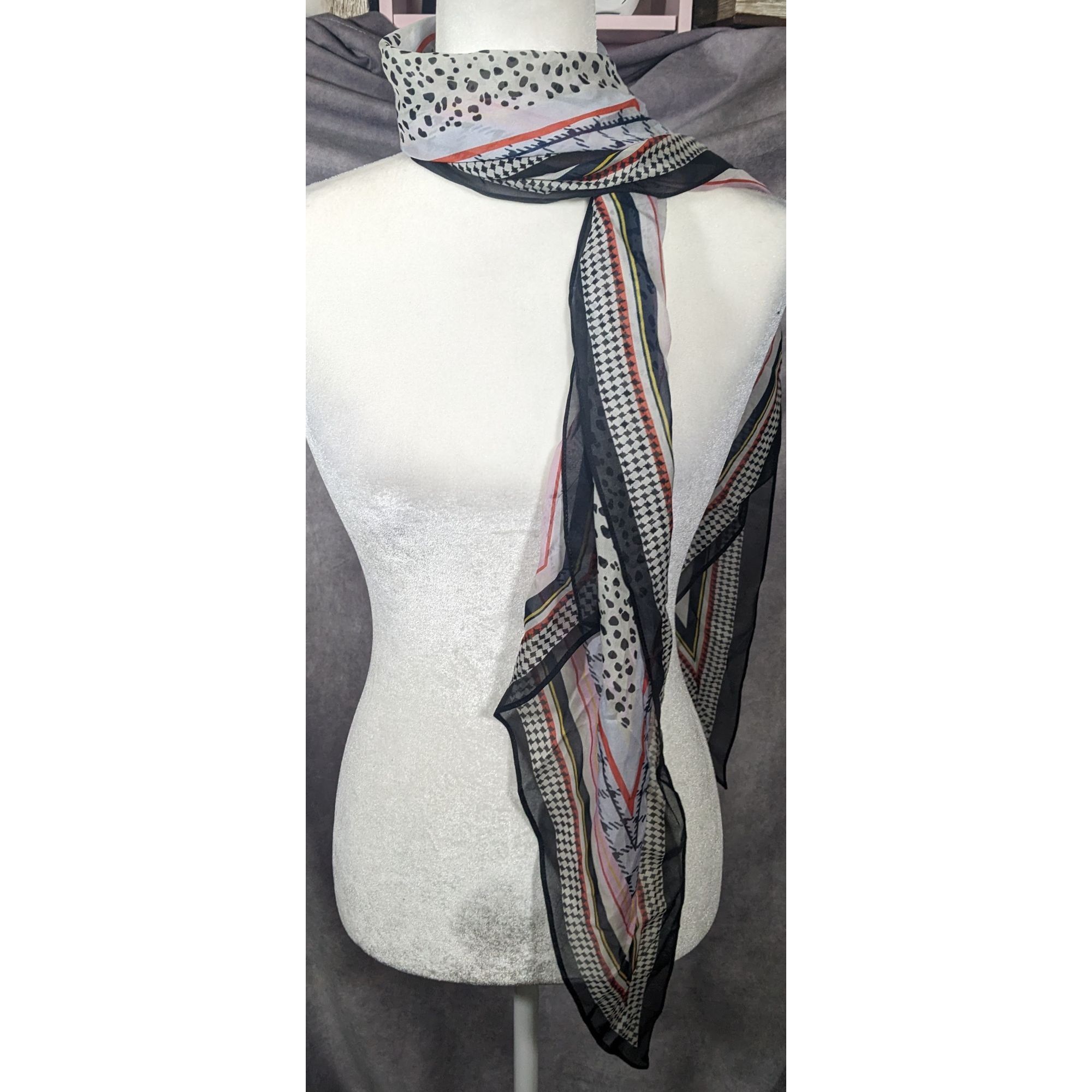 Other Preppy Multi Pattern Super Soft Lightweight Scarf Size ONE SIZE - 6 Thumbnail