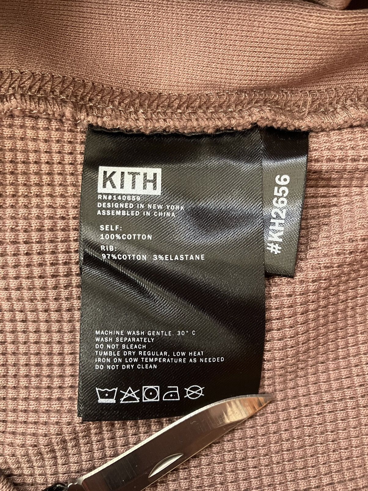 Kith Kith Cyber Monday Waffle Hoodie - Rose Size US XL / EU 56 / 4 - 4 Thumbnail