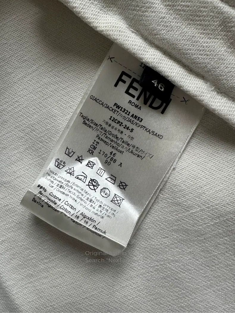 Fendi Fendi SS24 Logo Gradient Effect Point Collar Snap Denim Ja Size US S / EU 44-46 / 1 - 9 Thumbnail