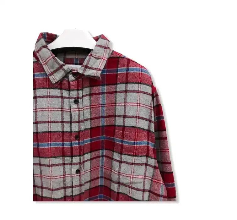 Vintage Vintage Goodiellow Plaid Tartan Flannel shirt 👕 Size US L / EU 52-54 / 3 - 2 Thumbnail