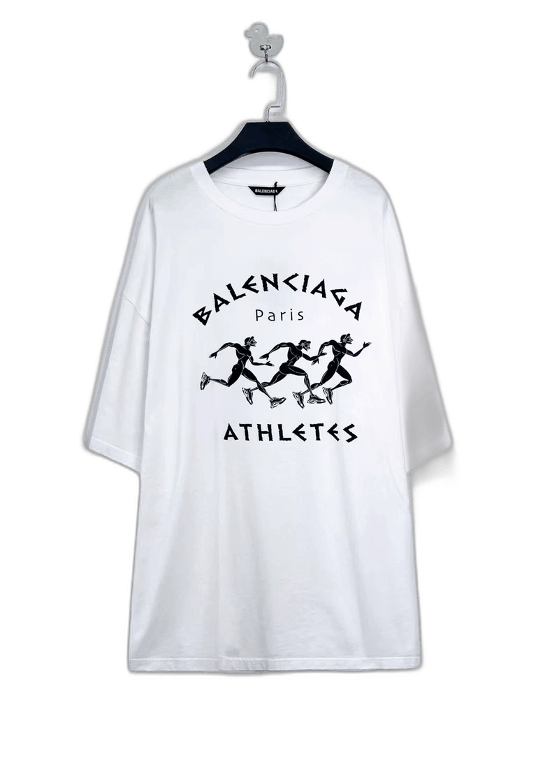 Balenciaga Balenciaga Short Sleeve Marathon Graphic T-Shirt-yf Size US L / EU 52-54 / 3 - 1 Thumbnail