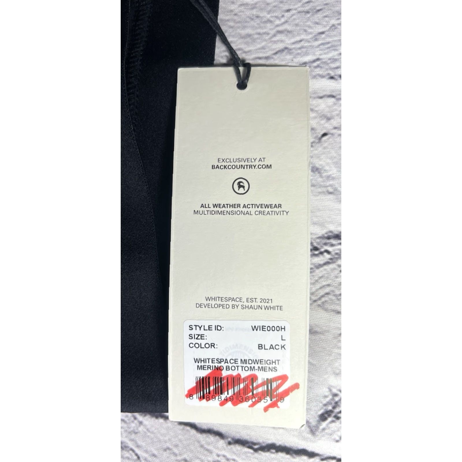 Vintage NWT Whitespace Black Leggings Men Pull On Midweight Merino Stretch Bottoms Ankle 28” Inseam L Size US 33 - 6 Thumbnail