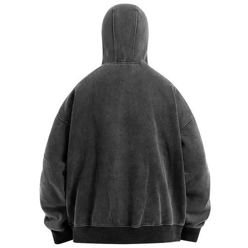 VIBE Streetwear Design Zipper Loose Hoodie Sweatshirt Size US M / EU 48-50 / 2 - 2 Thumbnail