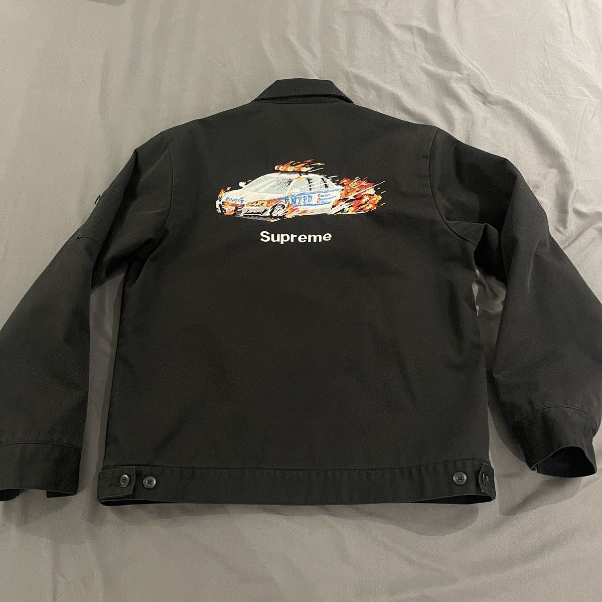 Supreme Cop Car Embroidered Jacket | Grailed