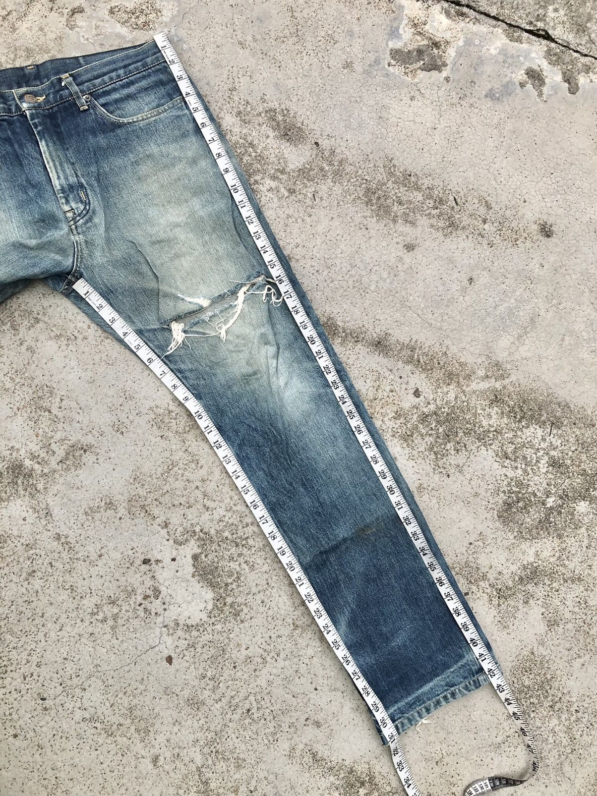 Japanese Brand × Silas VINTAGE SILAS DISTRESSED DENIM Size US 34 / EU 50 - 14 Thumbnail