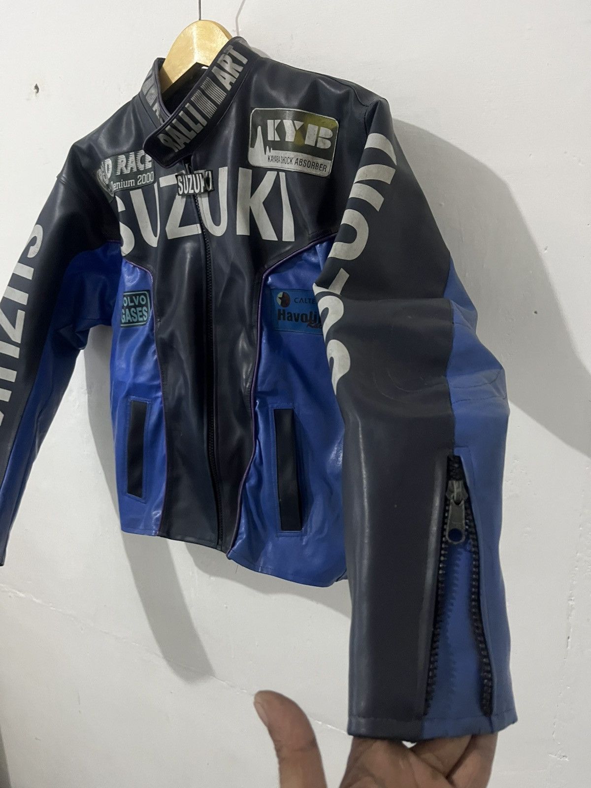 Vintage Fin Fin 2000s Racing Motorcycles Vintage Leather Jacket Size US S / EU 44-46 / 1 - 7 Thumbnail
