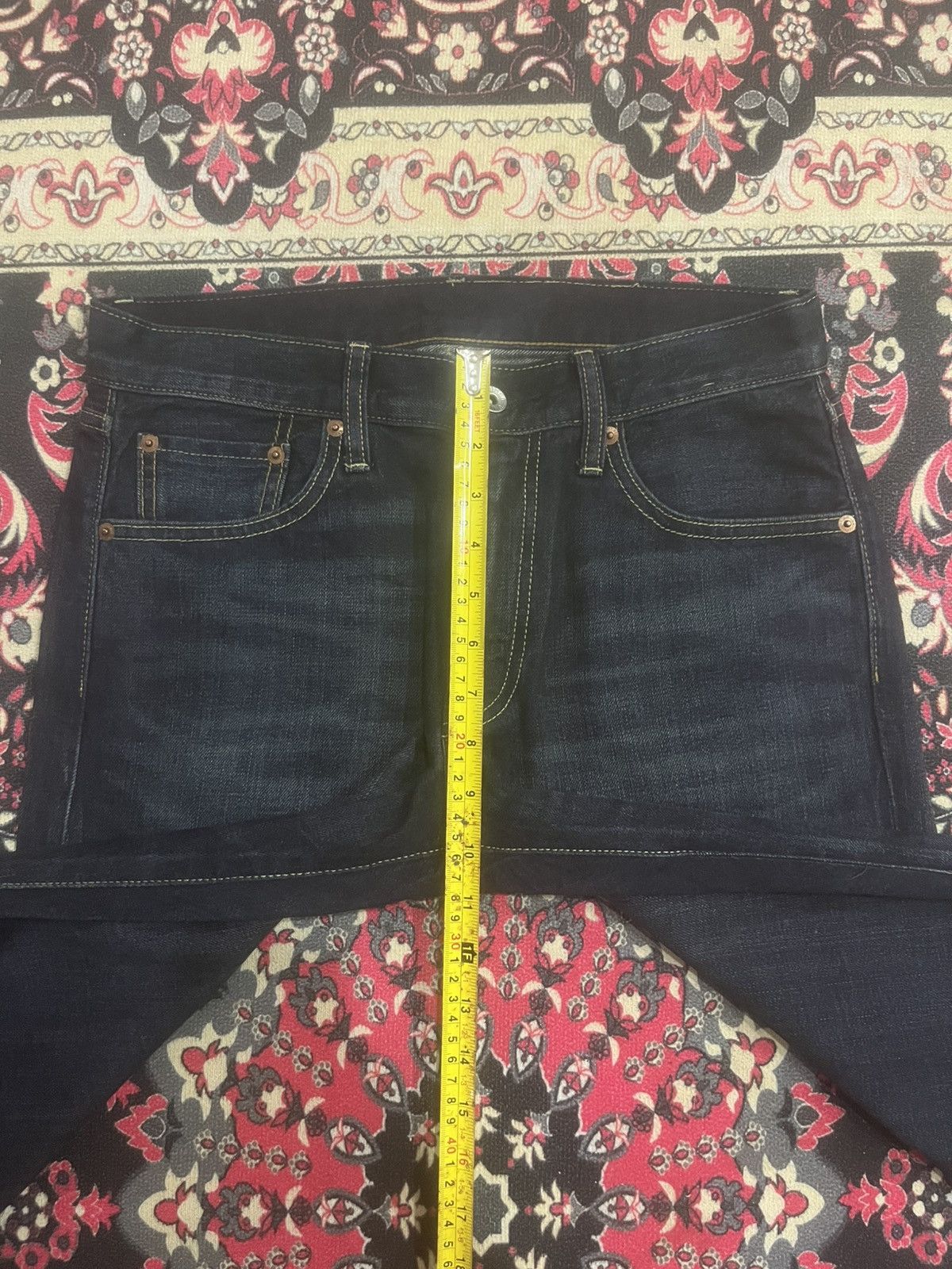Undercover × Uniqlo Vintage Uniqlo Dark Whisker Blue Regular Fit Selvedge Jeans Size US 29 - 15 Thumbnail