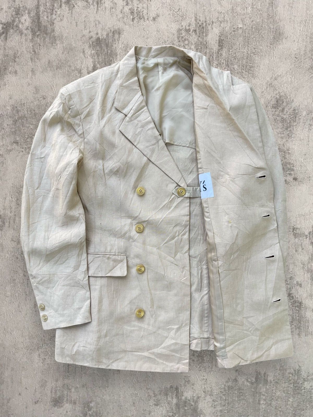 Yohji Yamamoto 🔥Vintage Yohji Yamamoto Y's Double Breasted Jacket Size US S / EU 44-46 / 1 - 5 Thumbnail