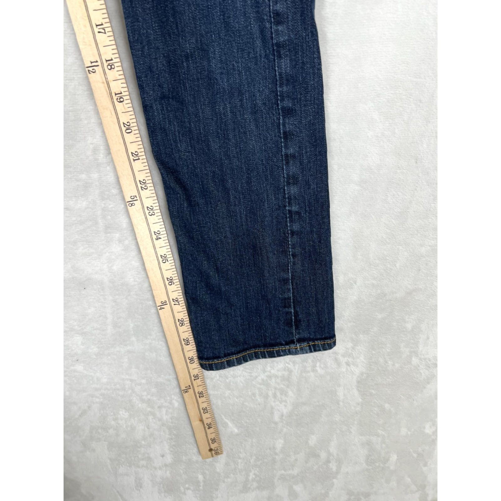 Coogi COOGI Jeans Slim Straight 1/2 Juniors Blue Dark Wash Embroidered 5-Pocket Denim Size 25" / US 0 / IT 36 - 5 Thumbnail
