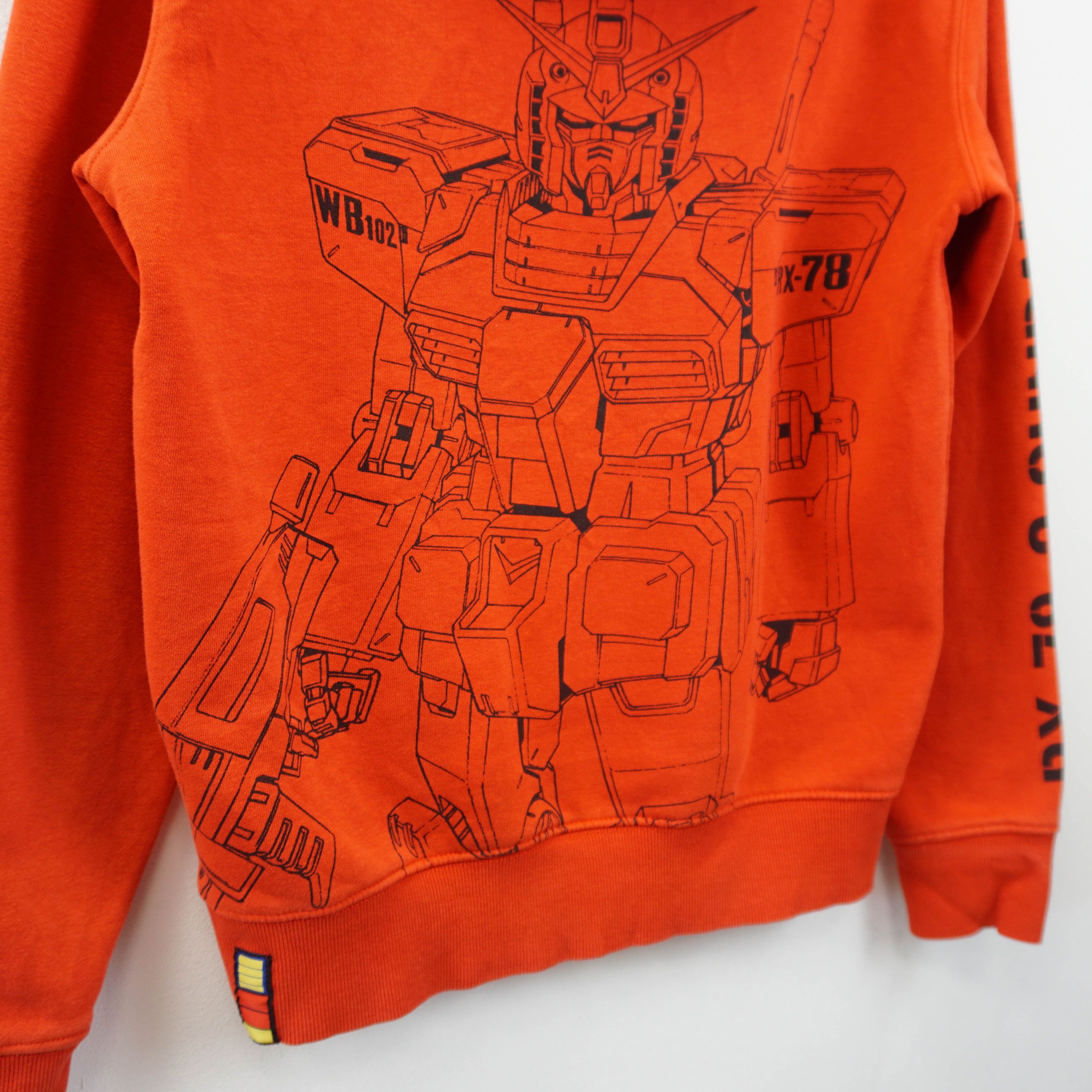 Japanese Brand Mobile Suit Gundam Anime Graphic Hoodie Size US XS / EU 42 / 0 - 4 Thumbnail