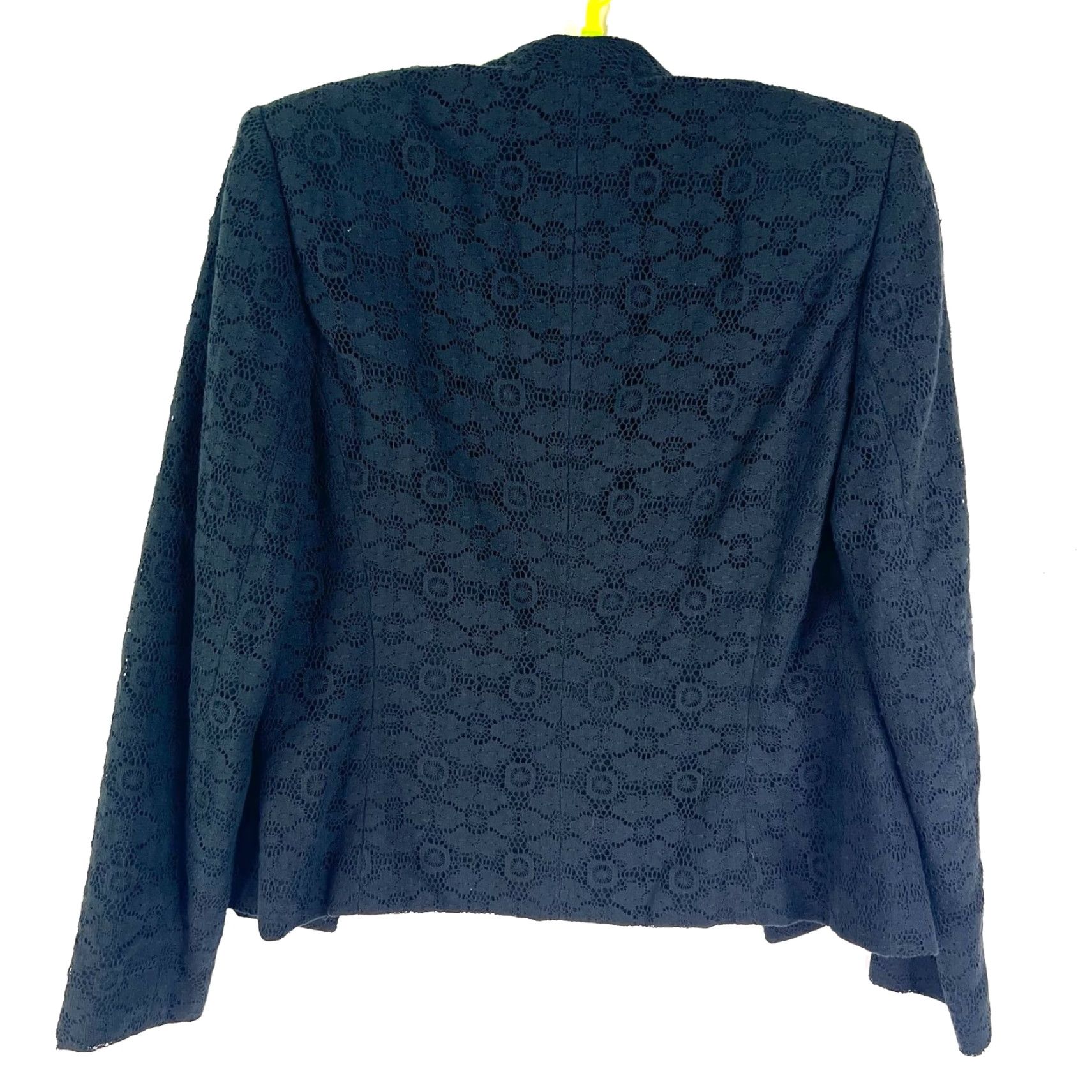 Albert Nipon VINTAGE Albert Nipon Black Lace Blazer Womens Size 6 Regular Classic Size M / US 6-8 / IT 42-44 - 5 Thumbnail