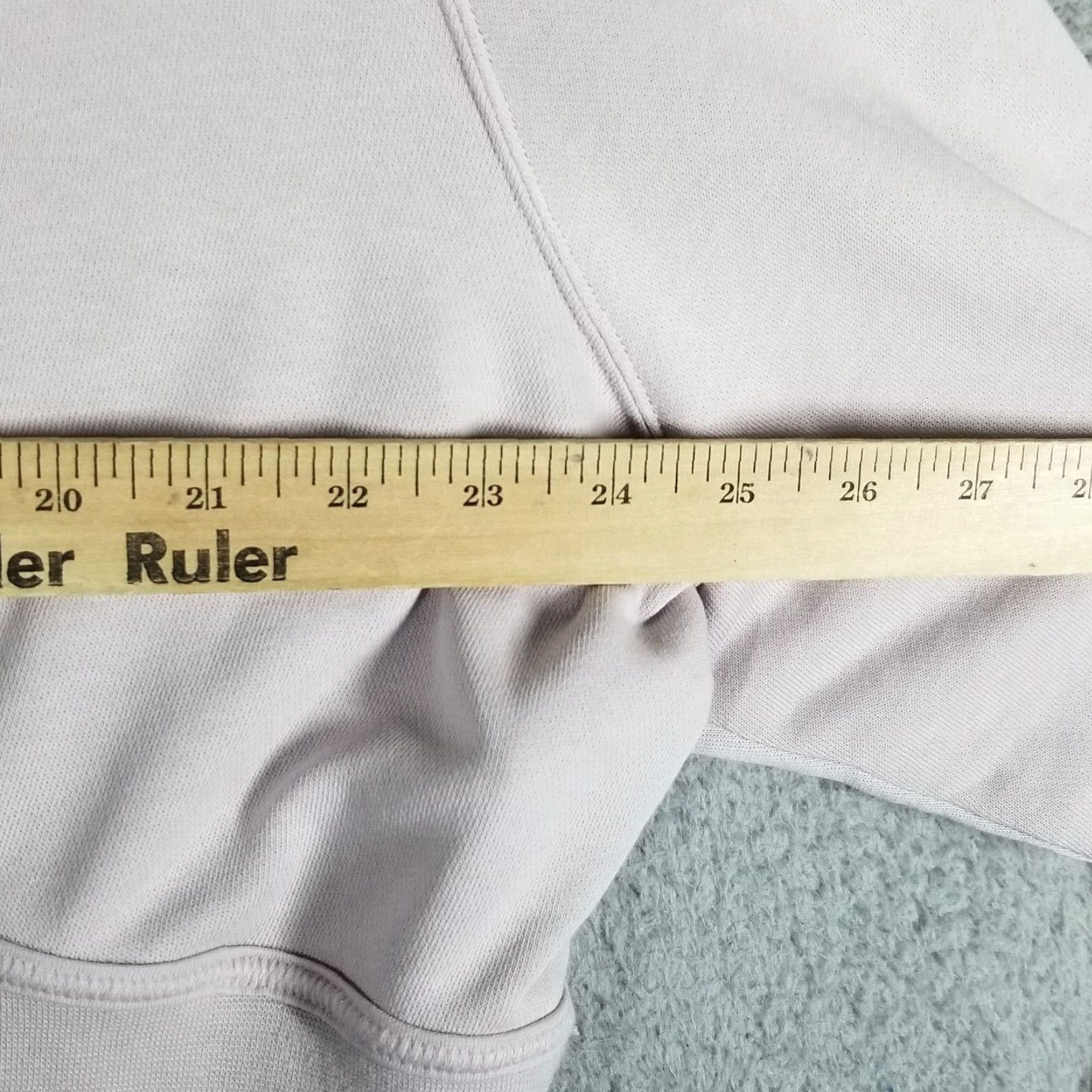 Nike VINTAGE Nike Women's Cotton Fleece Pullover Cropped Sweatshirt Crew Neck Long Sleeve Ivory Activewear Gym 2X Size XXL / US 16-18 / IT 52-54 - 7 Thumbnail