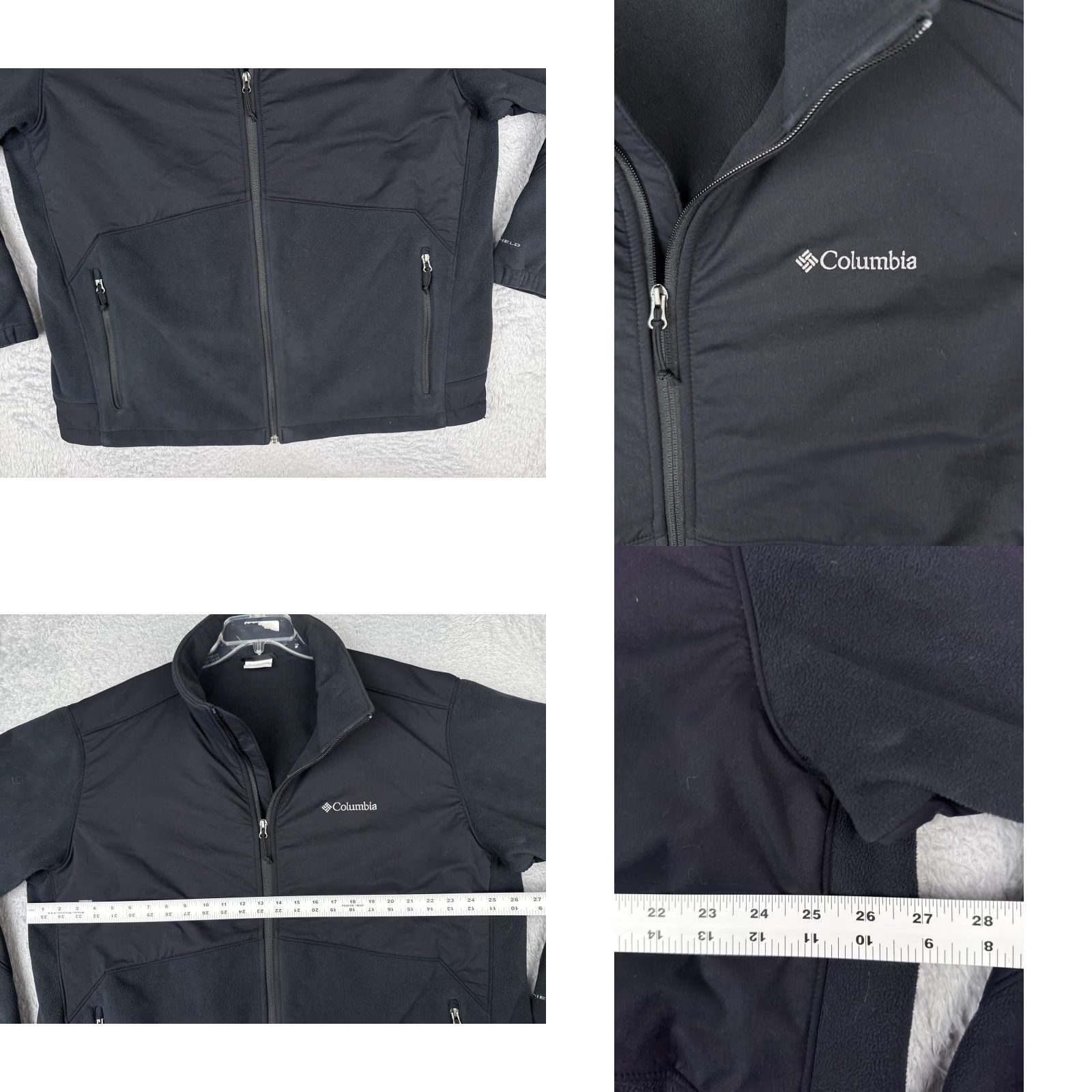 Vintage Columbia Unisex Jacket Black 2XL Softshell Lined Full Zip Outdoor Hiking Jacket Size XXL / US 16-18 / IT 52-54 - 8 Thumbnail