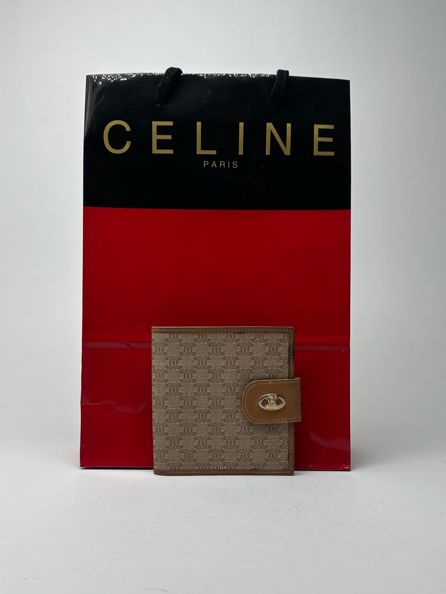 Celine Vintage Paris leather monogram wallet beige Size ONE SIZE - 1 Thumbnail
