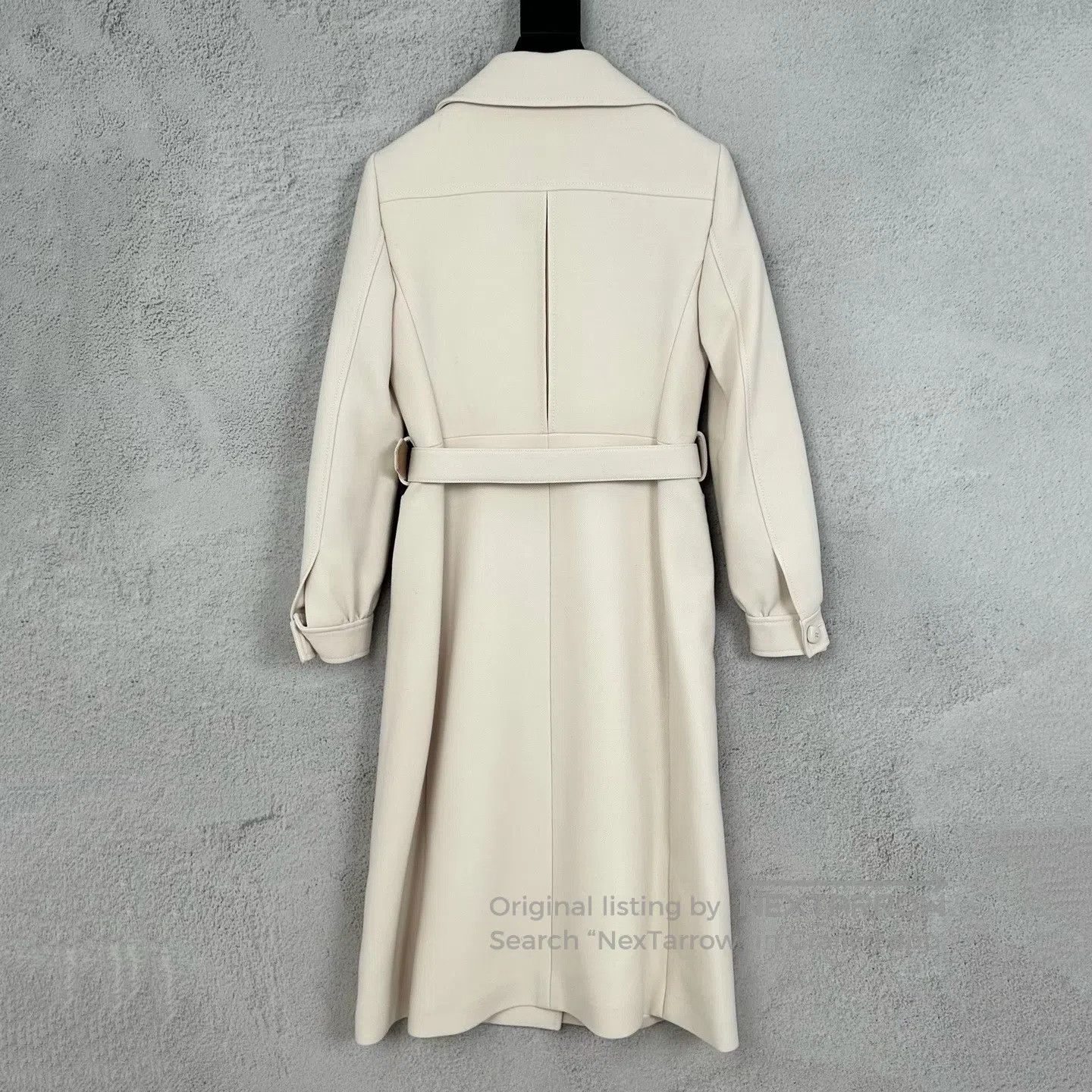 Gucci Guicci size40 Double-G Belt Coat in Beige Size L / US 10 / IT 46 - 2 Thumbnail