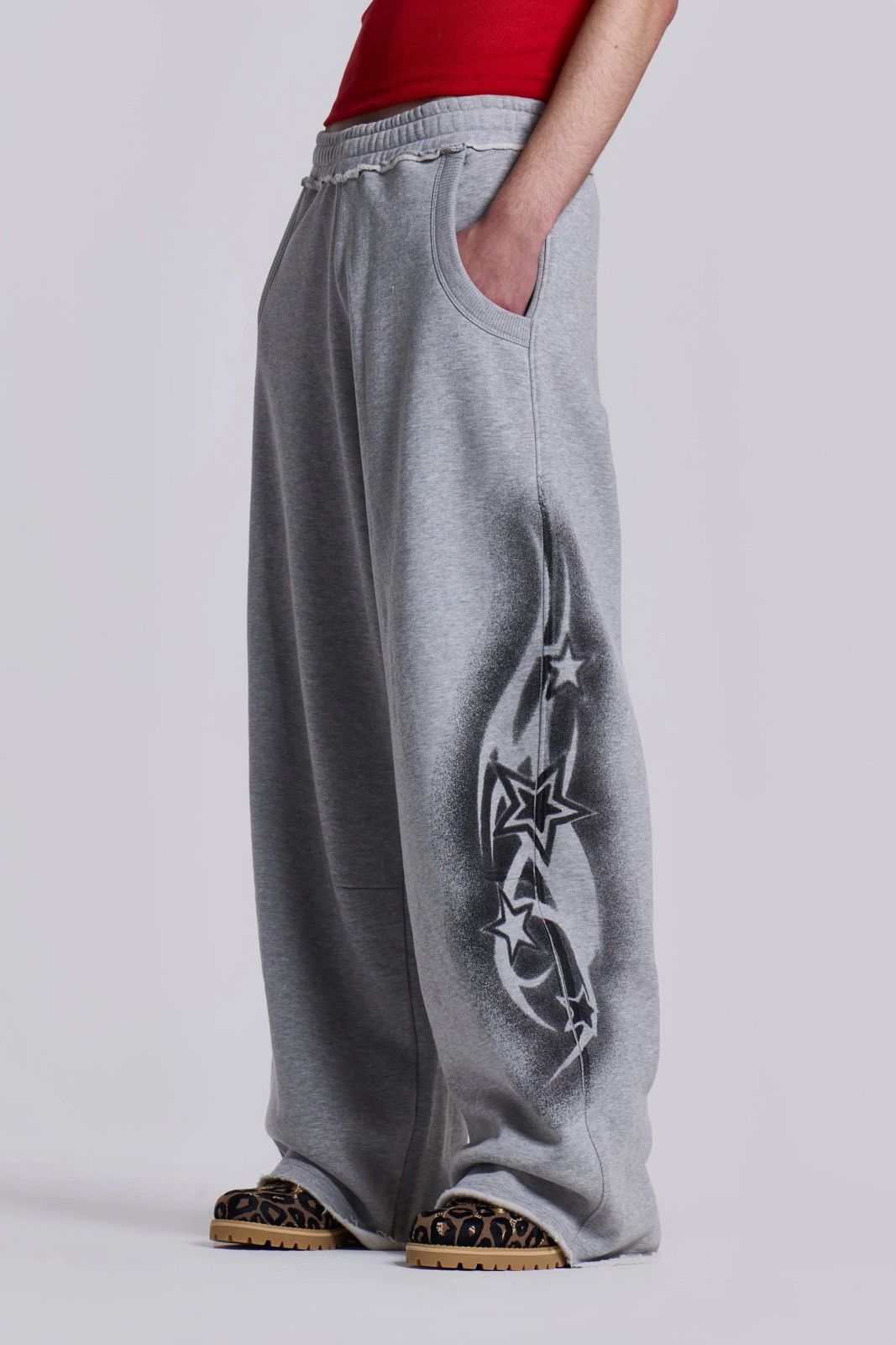 Jaded London Grey Marl Monster Joggers | Grailed