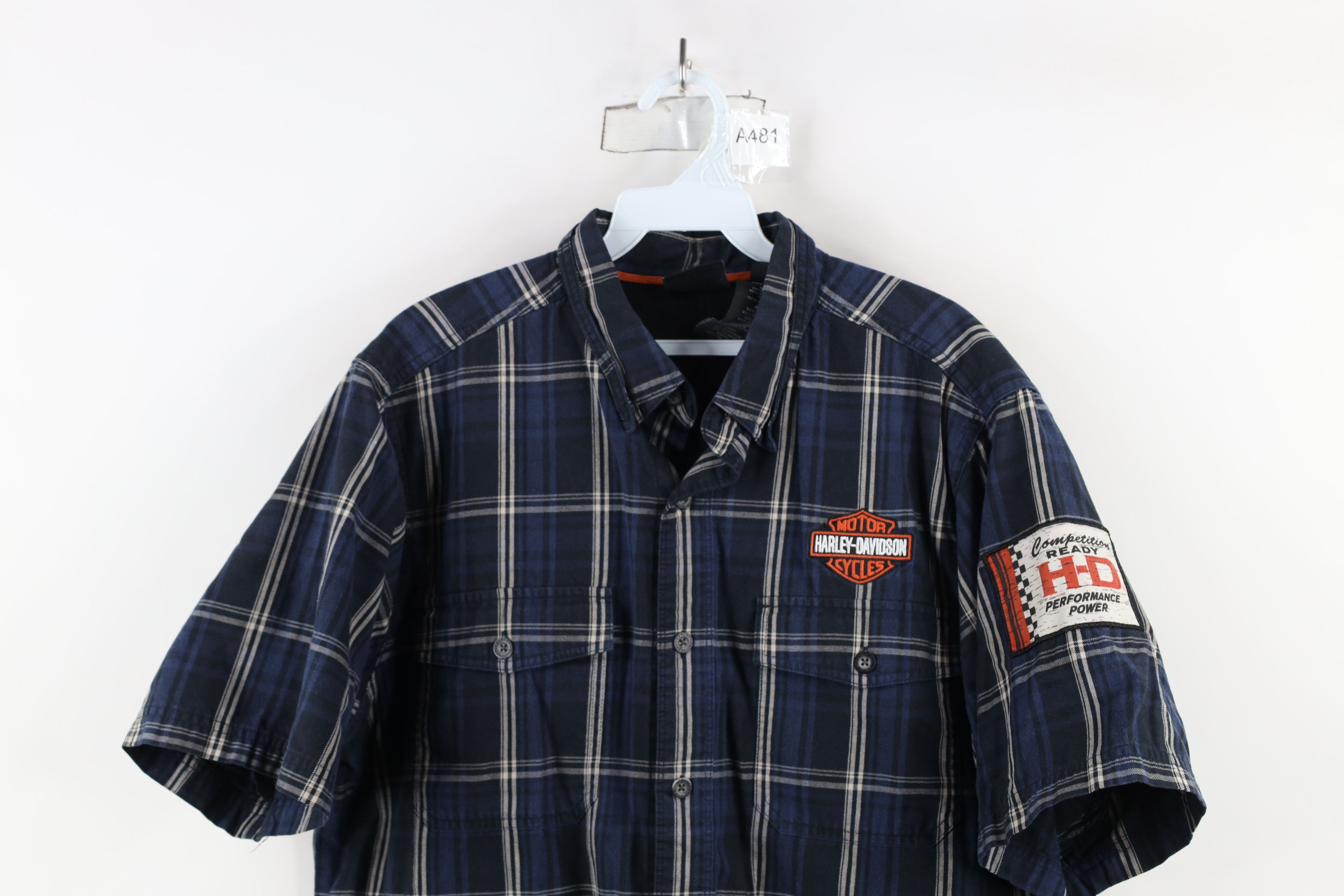 Harley Davidson × Vintage Vintage Y2K Harley Davidson Spell Short Sleeve Button Shirt Size US L / EU 52-54 / 3 - 2 Thumbnail