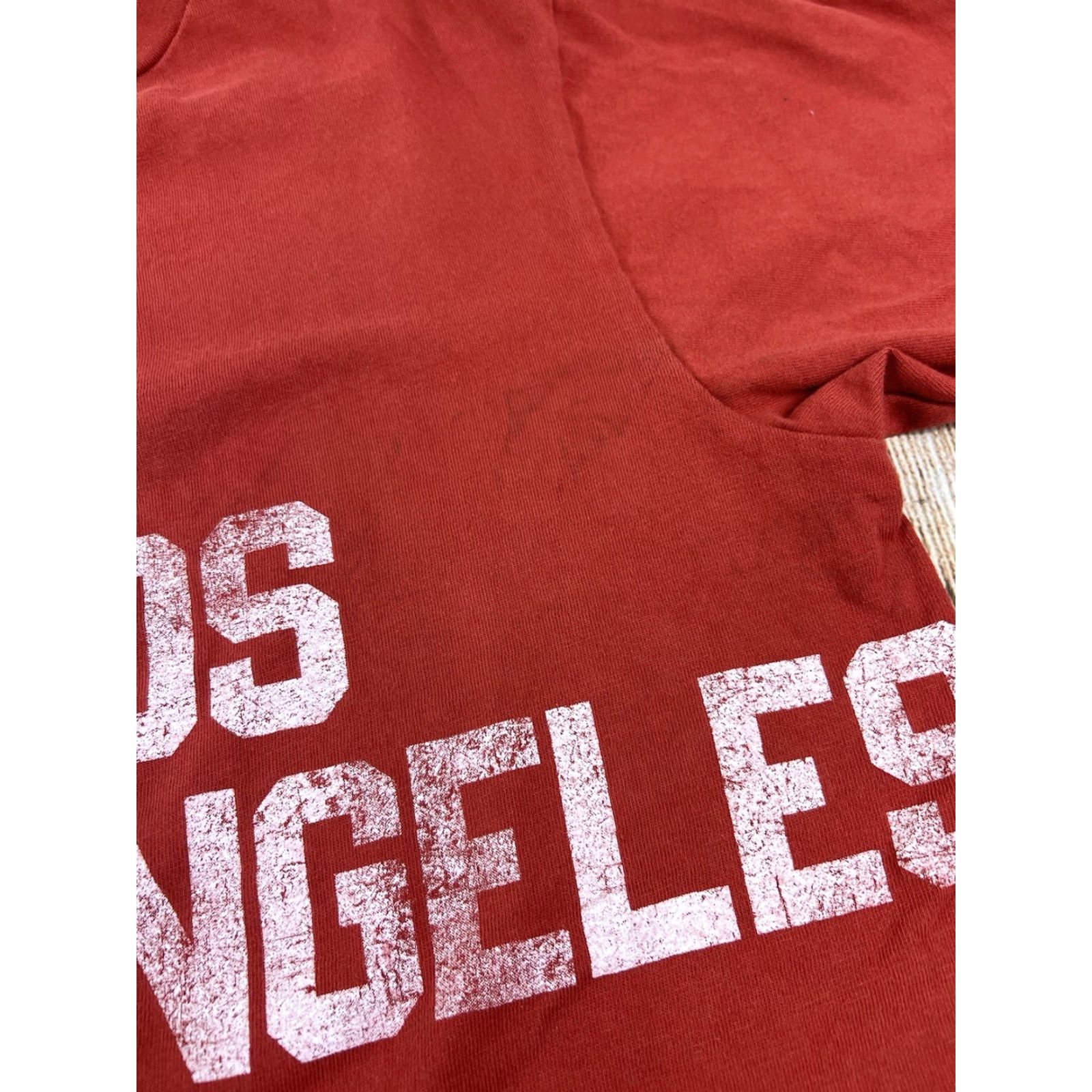 Vintage VINTAGE Gilded Intent Shirt Women White S Short Sleeve Crew Neck Logo 79 Split LA Angel - Size S / US 4 / IT 40 - 3 Thumbnail
