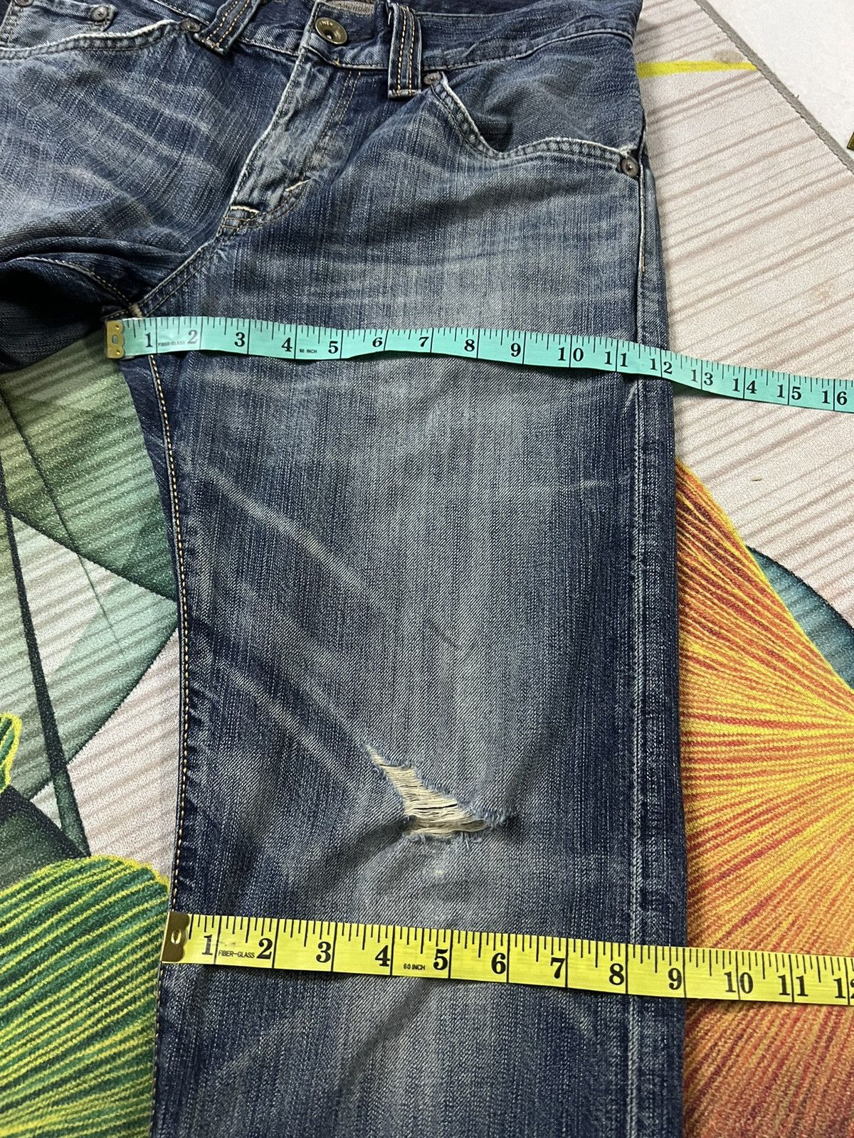 Edwin × If Six Was Nine 💥Baggy💥EDWIN EXCLUSIVE VINTAGE DISTRESSED JEANS Size US 30 / EU 46 - 16 Thumbnail