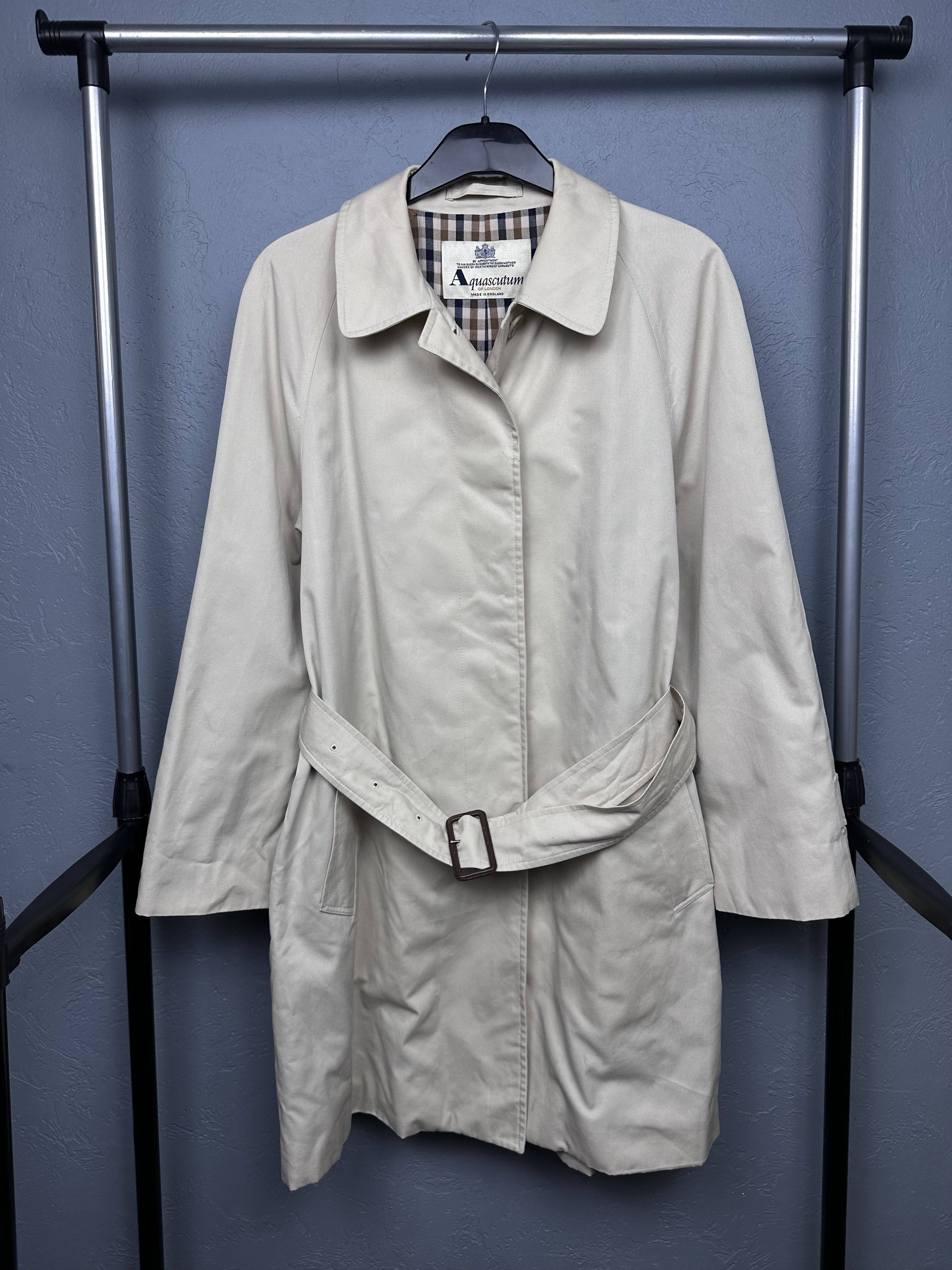 Aquascutum Vintage Womens Trench Coat Jacket