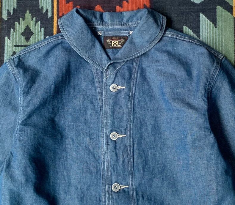 RRL Ralph Lauren RRL Ralph Lauren Indigo 1940s Navy workwear jacket 194 Size US L / EU 52-54 / 3 - 4 Thumbnail