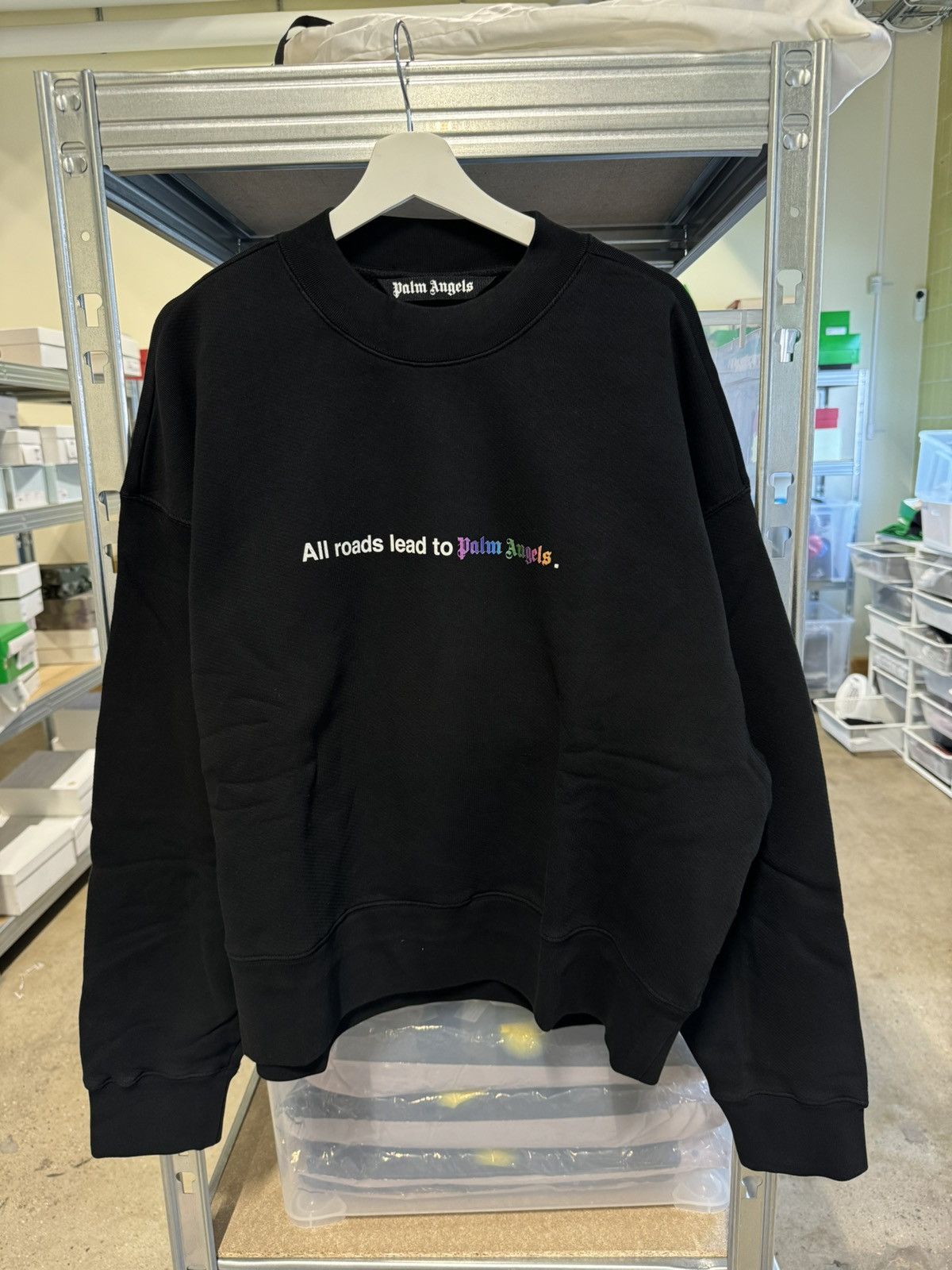 Palm Angels Palm Angels All Roads Lead To Sweatshirt NEW 750$ Size US M / EU 48-50 / 2 - 1 Thumbnail