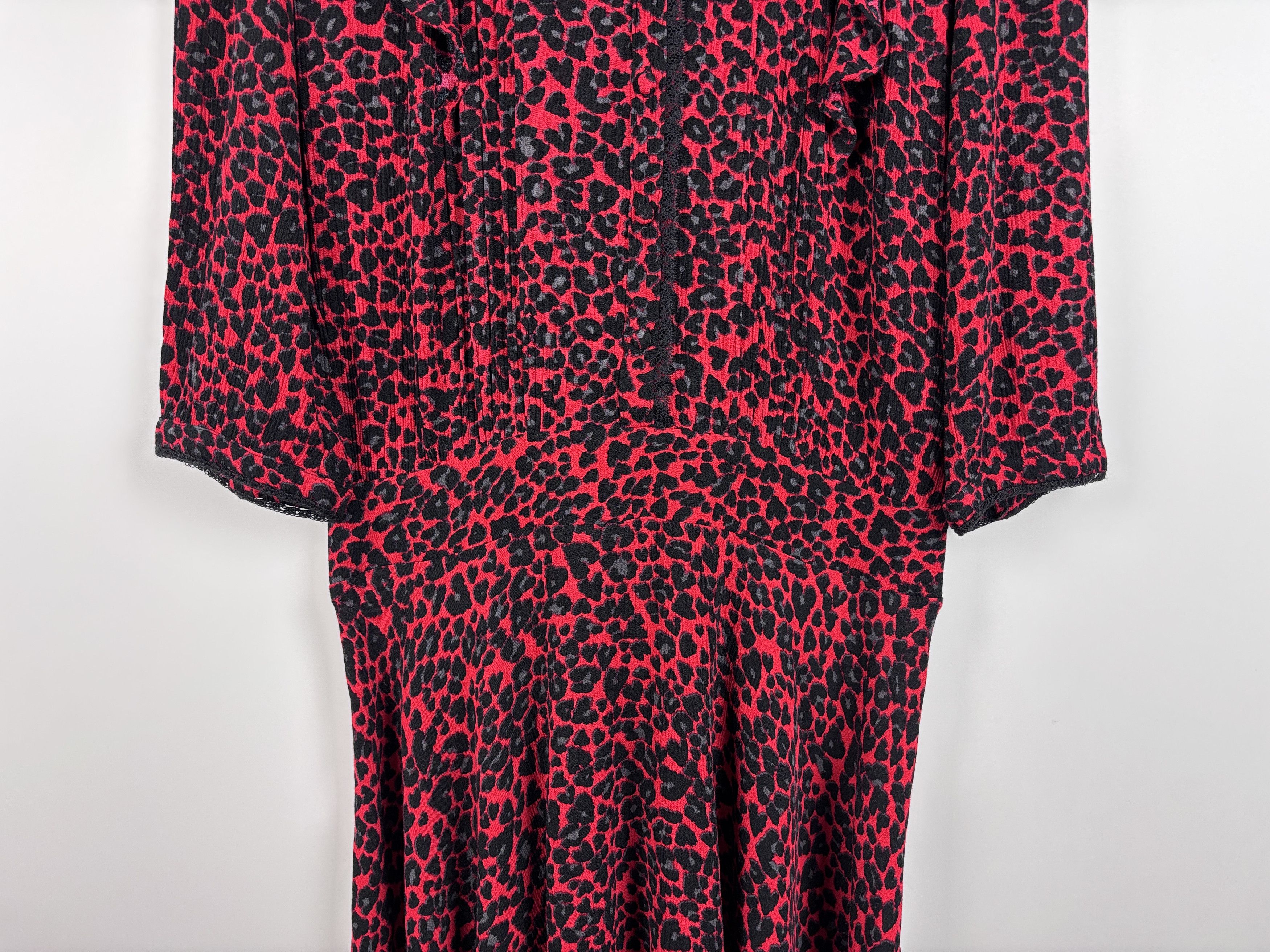 Zadig & Voltaire Zadig & Voltaire Remo Print Leo Coeur Dress Red Leopard S Size S / US 4 / IT 40 - 3 Thumbnail