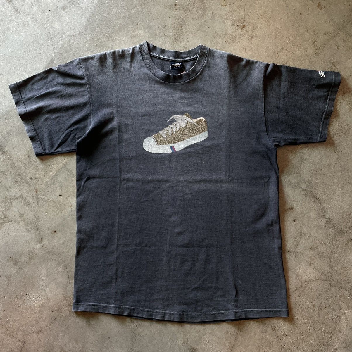 Stussy × Vintage Vintage 90’s Stussy Pro Keds Tee Size US L / EU 52-54 / 3 - 1 Thumbnail