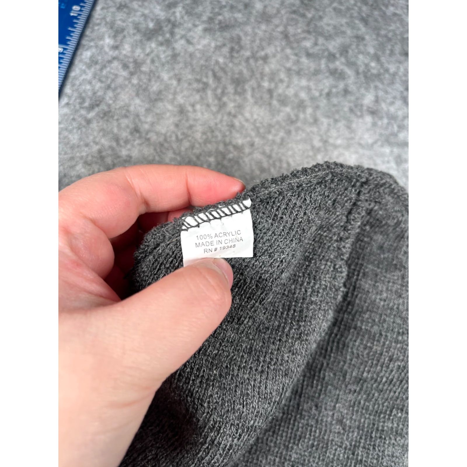 Vintage Artex Knitting Mills Inc Beanie Adult One Size Gray Acrylic Knit Hat/Cap Mens Womens Unisex Animals Outdoor Fall Winter Size ONE SIZE - 7 Thumbnail