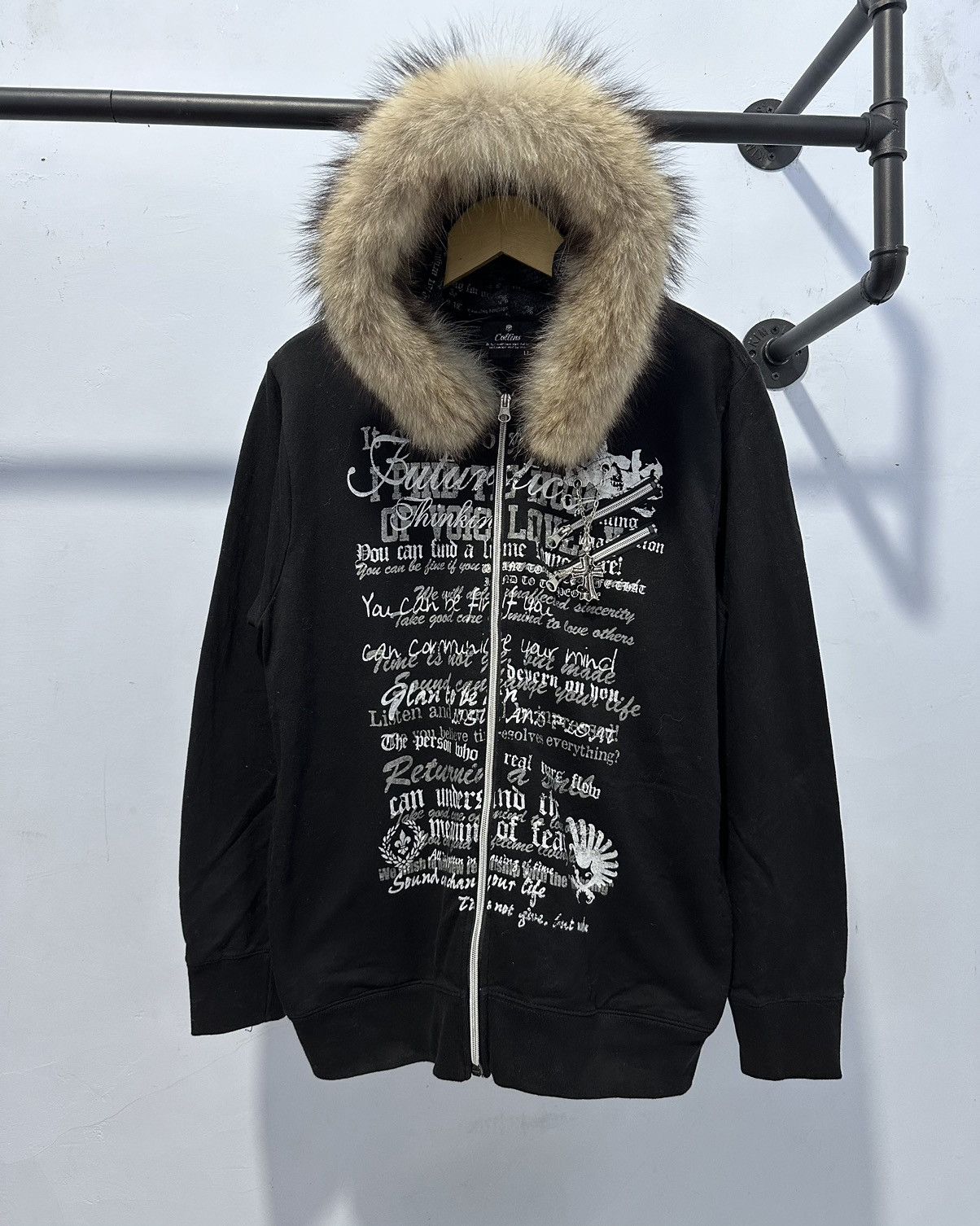 Beauty Beast Fur Hoodie Collins Skull Poem Ifsixwasnine Lgb Style Size US L / EU 52-54 / 3 - 9 Thumbnail